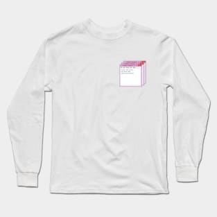 windows notepad, tumblr aesthetics Long Sleeve T-Shirt